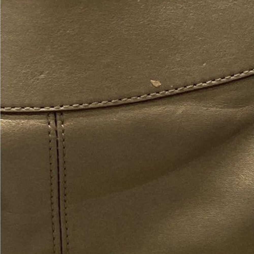 Coach Ashley Leather E/W Duffle Handbag, Metallic Gold Tan Hobo Brass/Steel - Picture 13 of 15